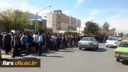 مراسم تشییع و خاکسپاری پیکر پاک دو شهید گمنام در دانشگاه فرهنگیان فارس پردیس شهید باهنر خواهران 4