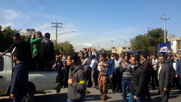 مراسم تشییع و خاکسپاری پیکر پاک دو شهید گمنام در دانشگاه فرهنگیان فارس پردیس شهید باهنر خواهران 5