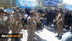 مراسم تشییع و خاکسپاری پیکر پاک دو شهید گمنام در دانشگاه فرهنگیان فارس پردیس شهید باهنر خواهران 6