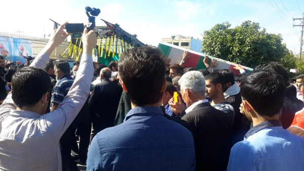 مراسم تشییع و خاکسپاری پیکر پاک دو شهید گمنام در دانشگاه فرهنگیان فارس پردیس شهید باهنر خواهران 7