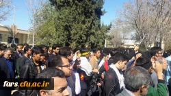 مراسم تشییع و خاکسپاری پیکر پاک دو شهید گمنام در دانشگاه فرهنگیان فارس پردیس شهید باهنر خواهران 9