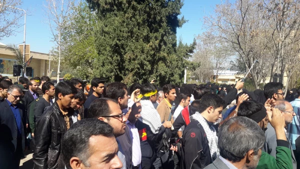 مراسم تشییع و خاکسپاری پیکر پاک دو شهید گمنام در دانشگاه فرهنگیان فارس پردیس شهید باهنر خواهران 9