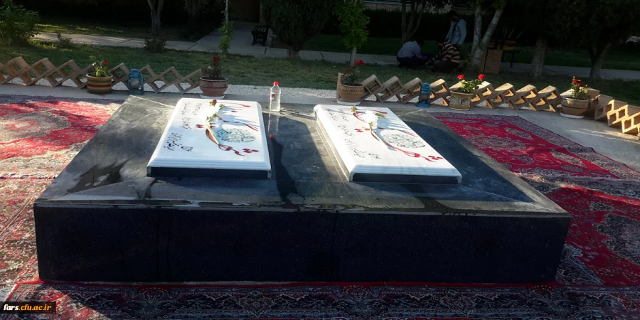 برگزاری مراسم اربعین لاله های پرپر شده گمنام دفن شده در پردیس شهید باهنر دانشگاه فرهنگیان فارس 2