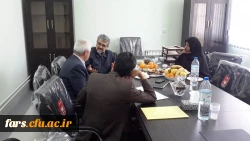 حضور جناب آقای نعیمی مدیر کل  طرح و برنامه دانشگاه فرهنگیان و هیات همراه در دانشگاه فرهنگیان فارس  11