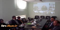 جلسه ویدیو کنفرانس مسئولین حراست  پردیسها و مراکز دانشگاه فرهنگیان فارس و کل کشور با هیات رئیسه دانشگاه فرهنگیان برگزار گردید 2