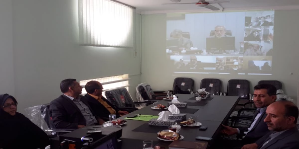 جلسه ویدیو کنفرانس مسئولین حراست  پردیسها و مراکز دانشگاه فرهنگیان فارس و کل کشور با هیات رئیسه دانشگاه فرهنگیان برگزار گردید 2