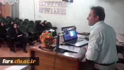 جلسه آموزشی سامانه های ارتباط تصویری و ویدئو کنفرانس در پردیس شهید رجایی فارس برگزار گردید 5