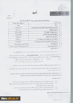 اعطای تسهیلات خرید خودرو از طرف صندوق ذخیره فرهنگیان