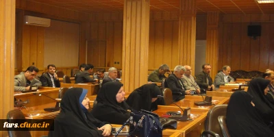 جلسه انتخاب معاونت های آموزشی و توسعه منابع دانشگاه فرهنگیان فارس با حضور جناب اقای دکترصحراگرد وروسای پردیس ها و مراکز و اعضاء هیات علمی برگزار گردید