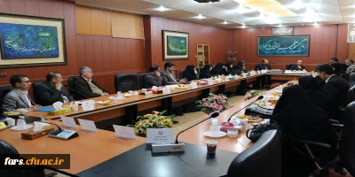 جلسه شورای فرهنگی دانشگاه فرهنگیان  با حضور دکتر بنیانیان در پردیس شهید رجایی فارس برگزار گردید