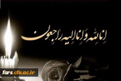 عرض تسلیت خدمت همکار گرامی سرکار خانم محمدی  2