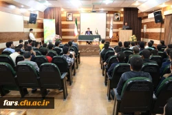 دیدار صمیمانه آقای دکتر خنیفر با دانشجویان پردیس شهید رجایی دانشگاه فرهنگیان فارس و پرسش و پاسخ با آنان 2