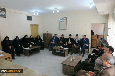 نشست دبیران و اعضای شورای صنفی دانشجویی پردیس ها و واحدهای تابعه دانشگاه فرهنگیان فارس در نشستی صمیمانه م با معاون دانشجویی و مدیر کل امور دانشجویی سازمان مرکزی دانشگاه فرهنگیان