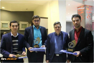 عرض تبریک خدمت دانشجوی عزیز جناب آقای احسان کشت ورز بمناسبت کسب  رتبه سوم پژوهشگربرترکشوری دربخش دانشجویی