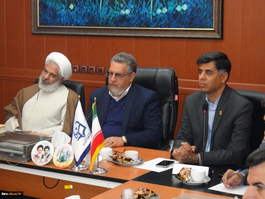 جلسه معاونت نظارت، ارزیابی و تضمین کیفیت دانشگاه فرهنگیان با اعضای هیات علمی و غیر هیات علمی 
در پردیس شهید رجایی فارس
 2