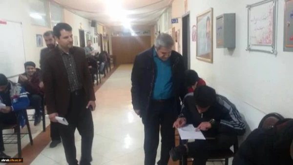 حضور جناب اقای دکتر رحیمی در استان فارس و بازدید از حوزه های امتحانی دانشگاه فرهنگیان فارس 2