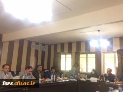جلسه روسا ، مدیران کل و نمایندگا ن دستگاههای اجرایی استان فارس در دانشگاه فرهنگیان واحد آموزش عالی شهید مطهری برای بررسی و رفع مسائل و مشکلات این مرکز 6