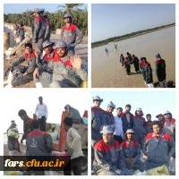 اعزام اردو جهادی دانشجو معلمان دانشگاه فرهنگیان استان فارس در مناطق آسیب دیده از قبیل:شوشتر،اهواز و  دارخوین 3