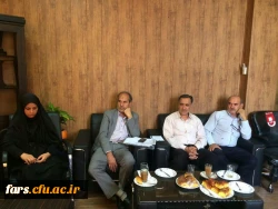 جلسه دیدار دکتر افلاکی فرد ریاست دانشگاه فرهنگیان فارس با پرسنل مدیریت امور پردیس های دانشگاه  5
