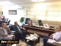 دیدار دکتر افلاکی فرد رئیس دانشگاه فرهنگیان فارس با جناب اقای رضائی معاون استاندار  4