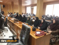 اولین نشست صمیمی جناب آقای دکتر افلاکی فرد مدیریت دانشگاه فرهنگیان فارس با تمامی پرسنل پردیس ها و مراکز  6