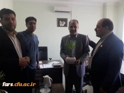 مراسم تقدیر و تکریم از کارکنان دانشگاه فرهنگیان فارس توسط جناب آقای دکتر افلاکی فرد بمناسبت هفته دولت و روز کارمند 9