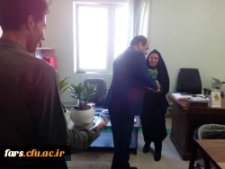 مراسم تقدیر و تکریم از کارکنان دانشگاه فرهنگیان فارس توسط جناب آقای دکتر افلاکی فرد بمناسبت هفته دولت و روز کارمند 11