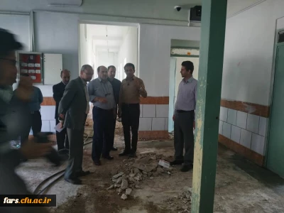 بازدید جناب آقای دکتر افلاکی فرد از روند آماده سازی عمرانی بلوکهای مرکز شهید مطهری آباریک