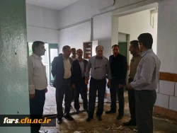 بازدید جناب آقای دکتر افلاکی فرد از روند آماده سازی عمرانی بلوکهای مرکز شهید مطهری آباریک 5