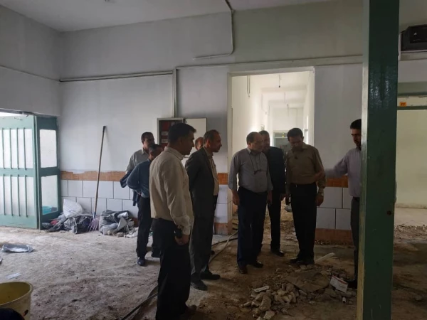 بازدید جناب آقای دکتر افلاکی فرد از روند آماده سازی عمرانی بلوکهای مرکز شهید مطهری آباریک 7