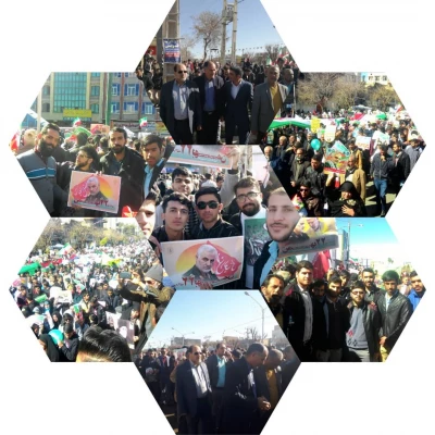 حضور یکپارچه دانشگاه فرهنگیان فارس در مراسم 22 بهمن ماه98 و اربعین سردار سلیمانی نقطه عطف چهل و یکمین بهار انقلاب اسلامی در فارس بود 3