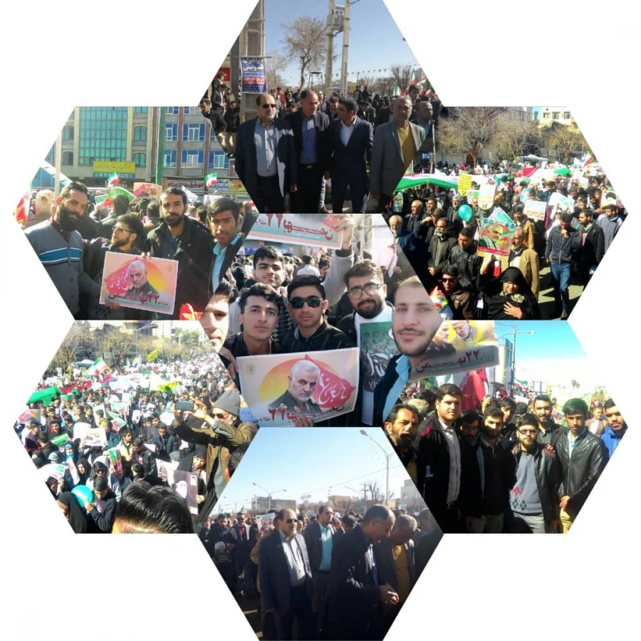 حضور یکپارچه دانشگاه فرهنگیان فارس در مراسم 22 بهمن ماه98 و اربعین سردار سلیمانی نقطه عطف چهل و یکمین بهار انقلاب اسلامی در فارس بود 3