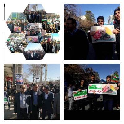 حضور یکپارچه دانشگاه فرهنگیان فارس در مراسم 22 بهمن ماه98 و اربعین سردار سلیمانی نقطه عطف چهل و یکمین بهار انقلاب اسلامی در فارس بود 5