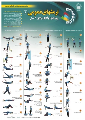پوستر های ورزشی با قابلین انجام در محیط منزل 3