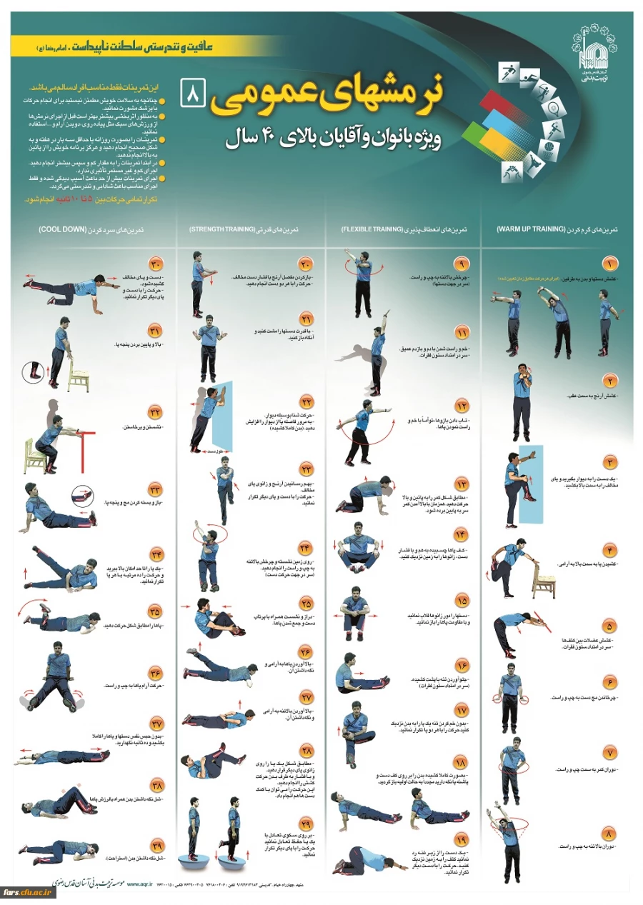 پوستر های ورزشی با قابلین انجام در محیط منزل 3