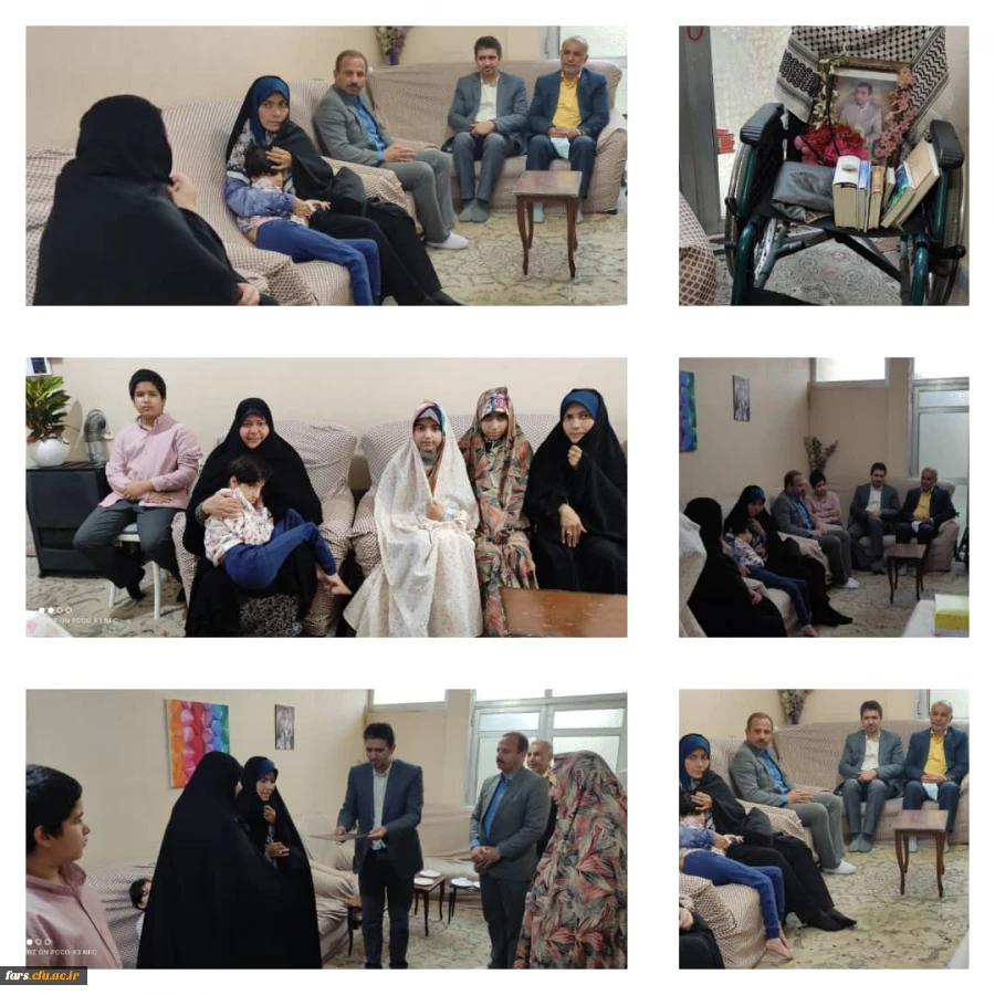 دیدار جمعی از کارمندان دانشگاه فرهنگیان با خانواده شهید احمد خانچی 2
