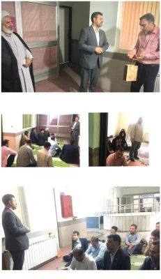 جلسه تقدیر از زحمات همکار گرامی جناب آقای منصور رئیسی بخاطر برپایی منظم نماز جماعت در مدیریت امور پردیس های استان فارس 5