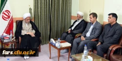دیدار مسولان  دانشگاه فرهنگیان استان فارس با امام جمعه شیراز و نمانیده ولی فقیه در استان فارس 2