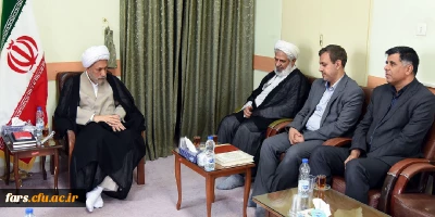 دیدار مسولان  دانشگاه فرهنگیان استان فارس با امام جمعه شیراز و نمانیده ولی فقیه در استان فارس