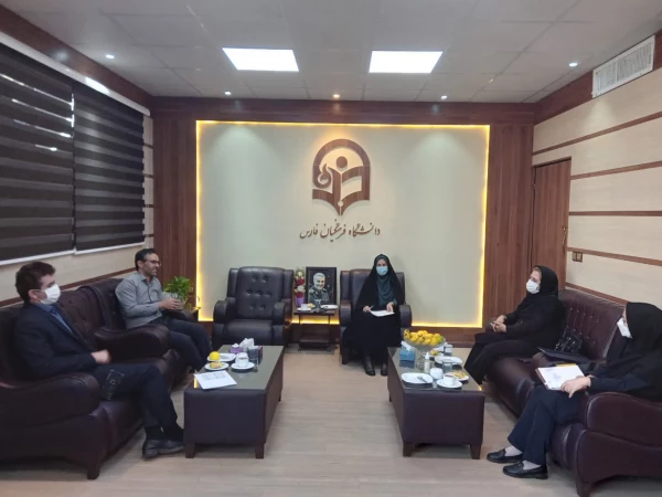 برگزاری جلسه تمدید تفاهم نامه همکاری مشترک گروه بهبود تغذیه جامعه دانشگاه علوم پزشکی شیراز و دانشگاه فرهنگیان فارس 2