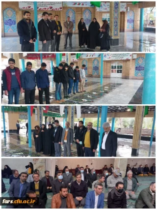 تجدید بیعت مدیریت و کارکنان دانشگاه فرهنگیان استان فارس با آرمانهای امام و انقلاب در چهل و چهارمین سالگرد پیروزی انقلاب اسلامی