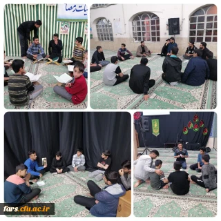 حضور دانشجومعلمان مرکز شهید بهشتی اقلید در اعتکاف دانش آموزی مسجد جامع شهرستان اقلید و فعالیت به عنوان مربی دانش آموز