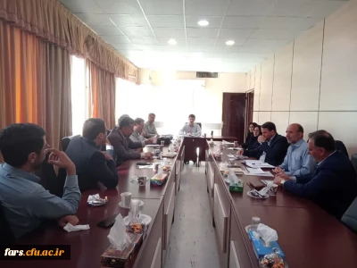 جلسه بررسی مسائل و مشکلات شرکت طبخ و توزیع غذای دانشجویان دانشگاه فرهنگیان فارس