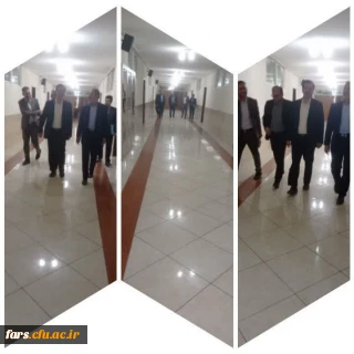 بازدید مشترک  مدیر کل نوسازی و مدیر استانی از پردیس شهید رجایی و بررسی میزان آمادگی مهر 1402