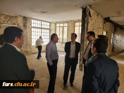بازدید مدیر استانی، مدیر کل آموزش و پرورش، مدیر کل نوسازی و رییس دانشگاه آزاد از خوابگاه قآنی و بررسی امکان سنجی استقرار دانشجومعلمان 2