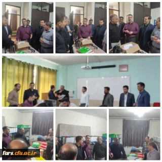 بازدید مدیر استانی به همراه مشاور وزیر و مدیر کل آموزش و پرورش از حوزه ارزیابی صلاحیت داوطلبان دانشگاه فرهنگیان