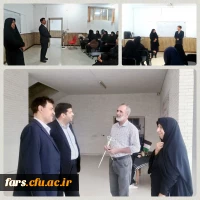 بازدید مدیر استان زارع شیبانی همراه با داودی رییس مرکز سلمان از ساختمان آموزشی شهید عباس دوران و خیرمقدم به دانشجویان جدیدالورود 2