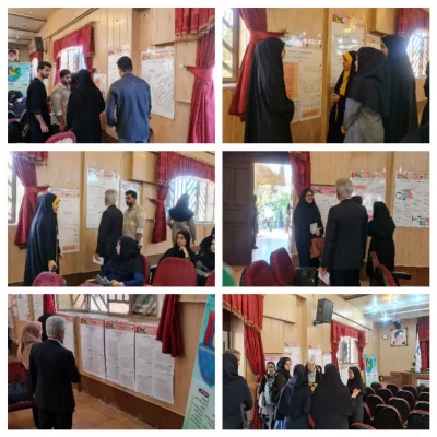 بازدید شرکت کنندگان از پوسترهای برگزیده همایش