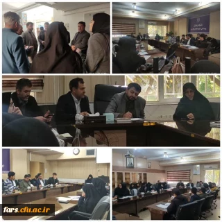 حضور دکتر وحید عالمیان  معاونت دانشجویی دانشگاه فرهنگیان کشور به همراه مسئولان دانشگاه فرهنگیان فارس، در جمع نمایندگان دانشجومعلمان 