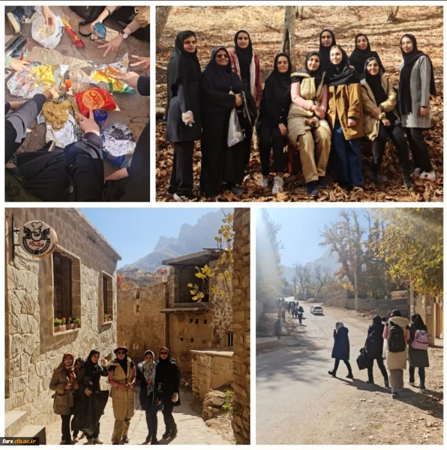 اردوی نیم روزه  دانشجویی قلات با سرپرستی سرکار خانم دکتر طاووسی با هدف تفریح سالم و پاکسازی محیط زیست قلات 2